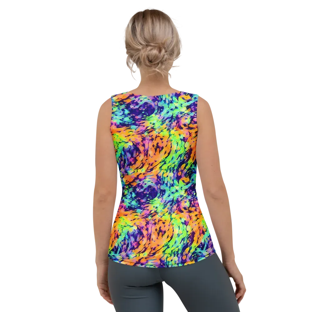 Acid Sunset on Women's Tank Top — Back