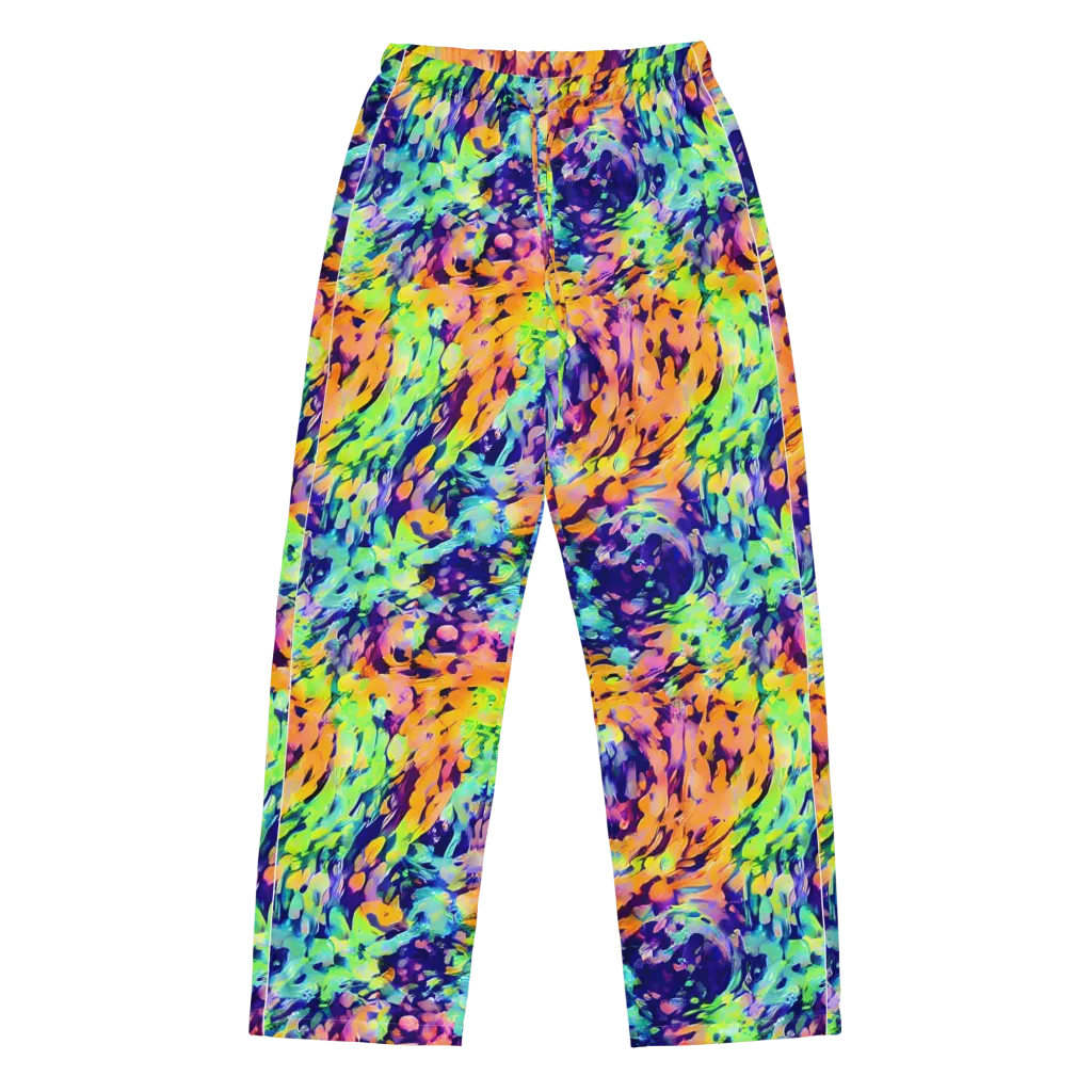 Acid Sunset on Women's Pajama Pants — Front