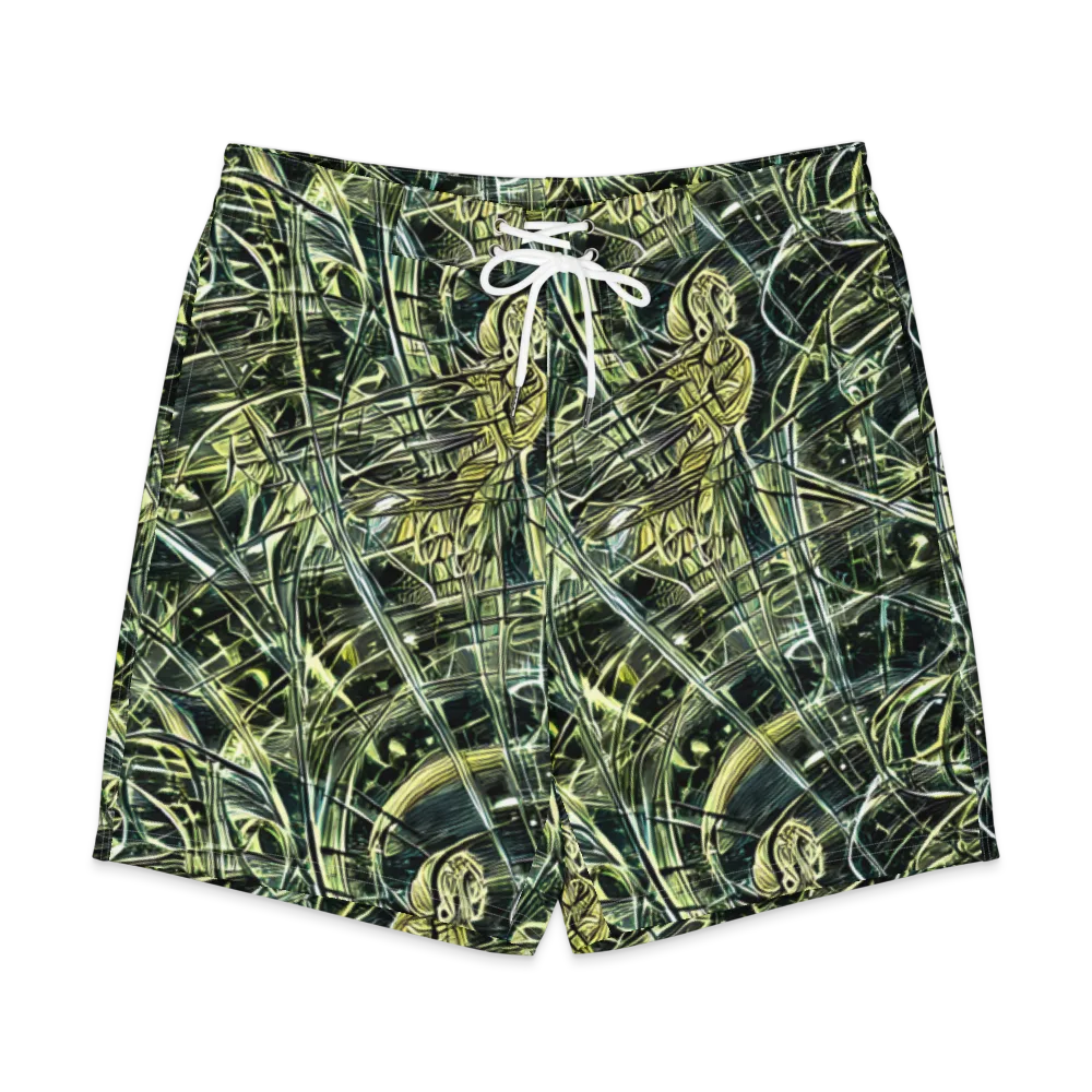 Botanical Machine on Men's Board Shorts — Front