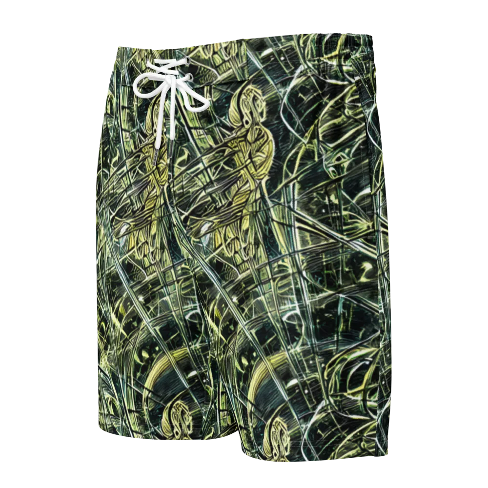 Botanical Machine on Men's Board Shorts — Front