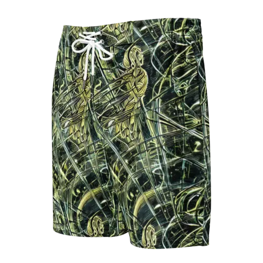 Botanical Machine on a Men's Board Shorts
