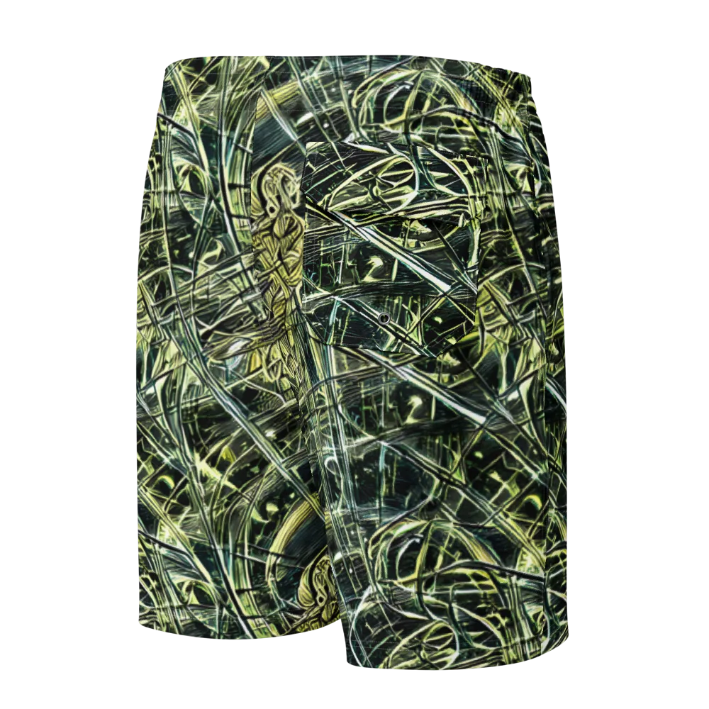 Botanical Machine on Men's Board Shorts — Back