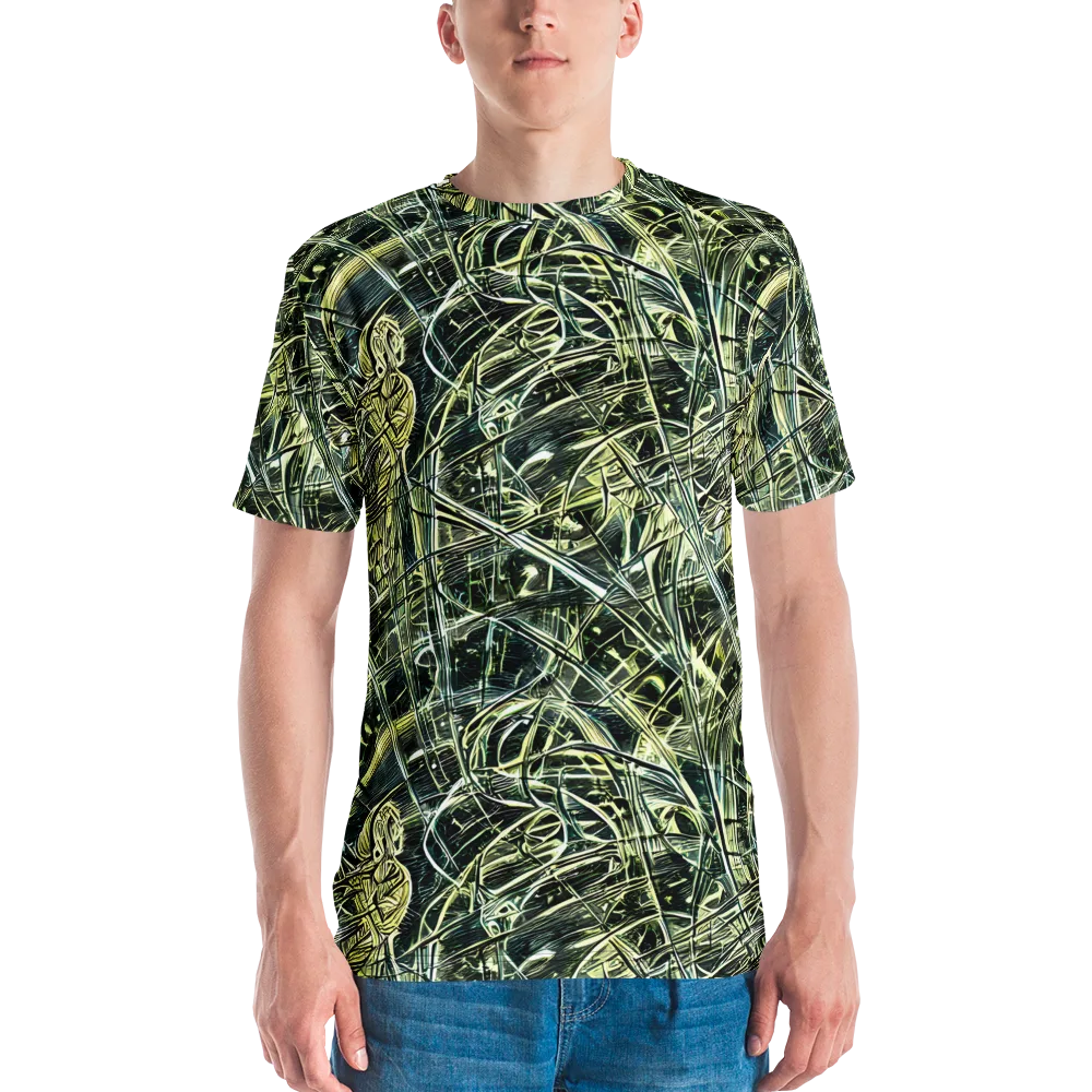 Botanical Machine on Men's Crew Neck T-Shirt — Front