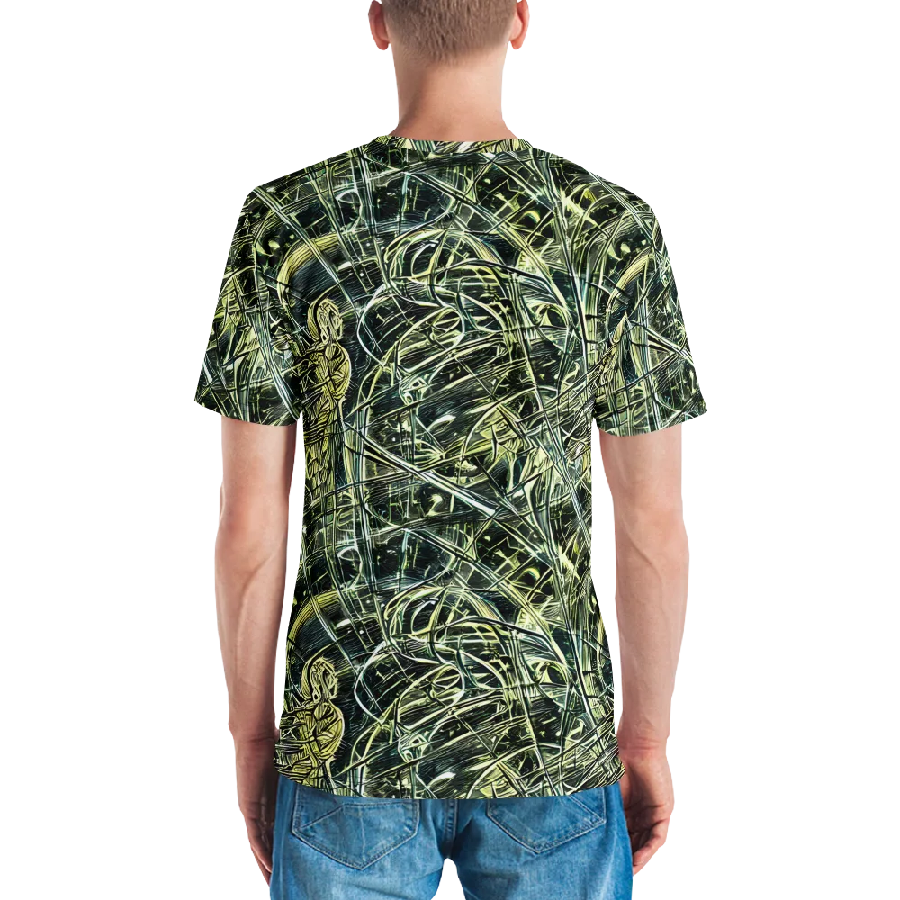 Botanical Machine on Men's Crew Neck T-Shirt — Back