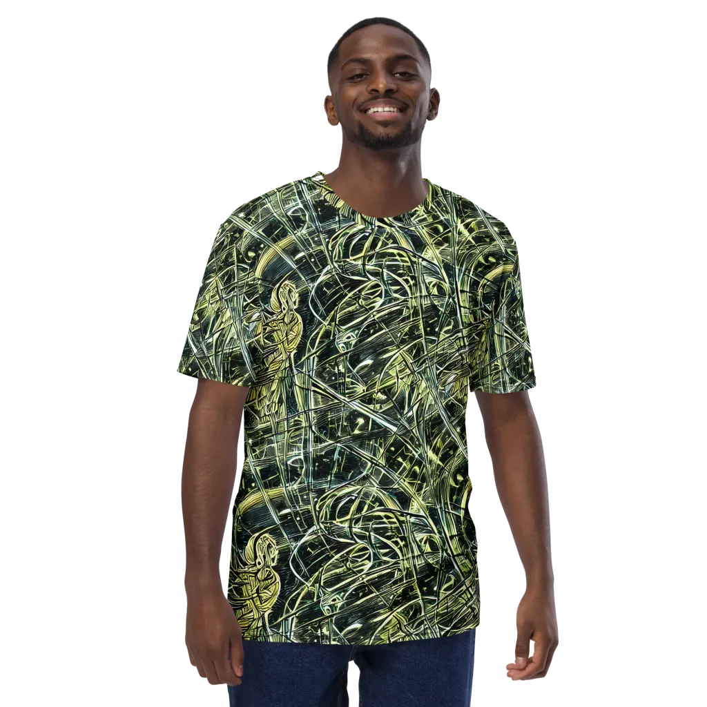 Botanical Machine on Men's Crew Neck T-Shirt — Front