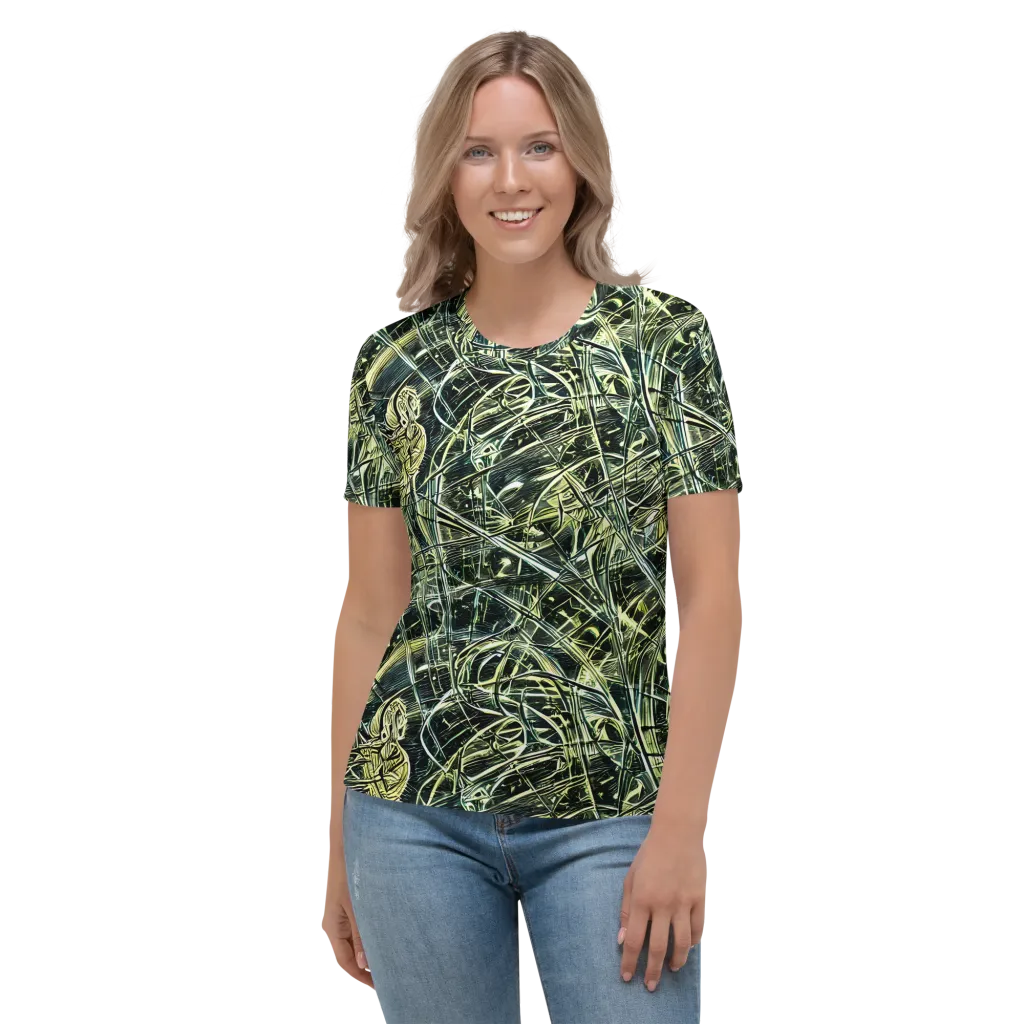 Botanical Machine on Women's Crew Neck T-Shirt — Front