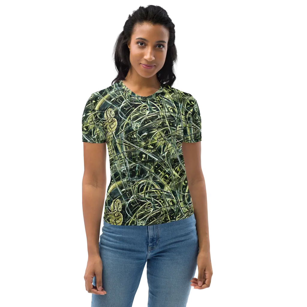 Botanical Machine on Women's Crew Neck T-Shirt — Front
