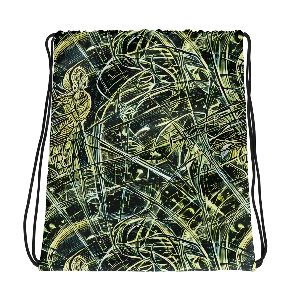 Botanical Machine on Drawstring Bag — Photo