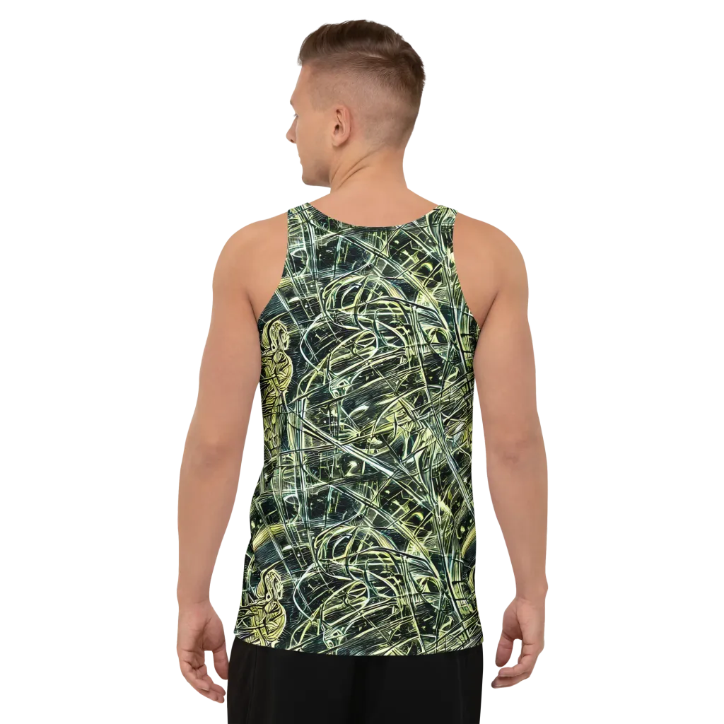 Botanical Machine on Men's Tank Top — Back