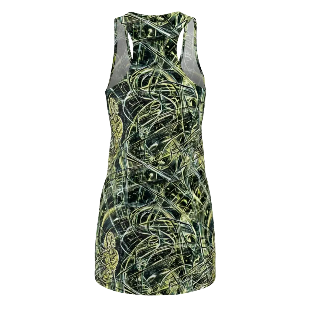 Botanical Machine on Racerback Dress — Back