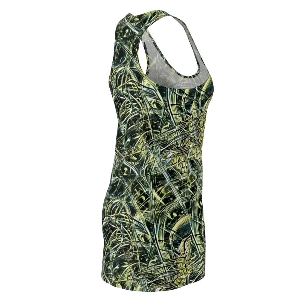 Botanical Machine on Racerback Dress — Back Side