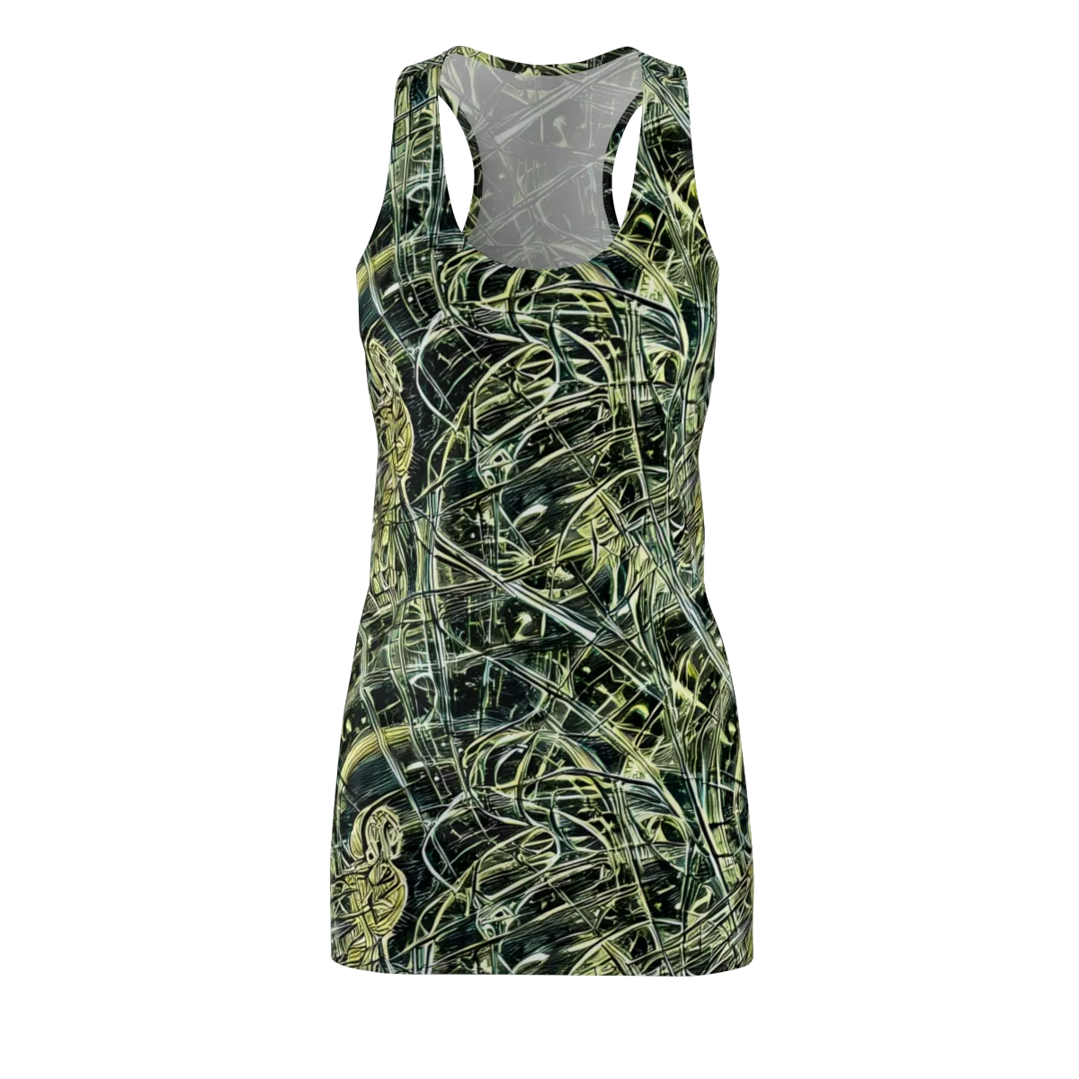 Botanical Machine on Racerback Dress — Front