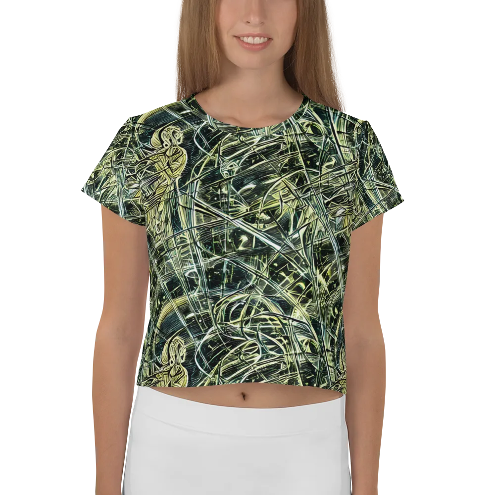 Botanical Machine on Crop Tee — Front