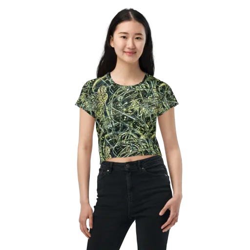 Botanical Machine on a Crop Tee