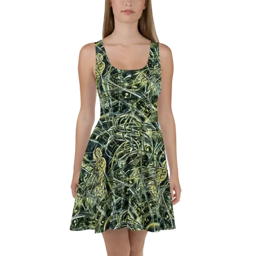 Botanical Machine on a Skater Dress