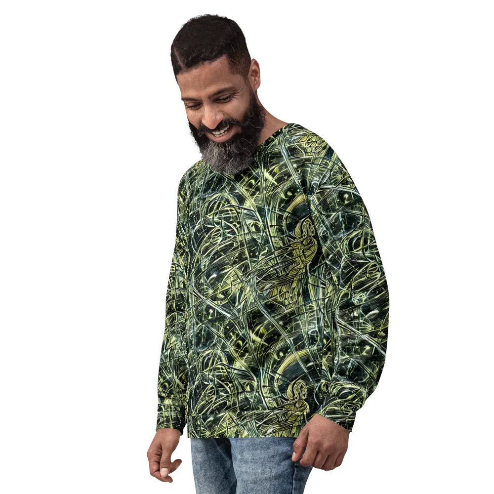 Botanical Machine on Sweatshirt — Left Front