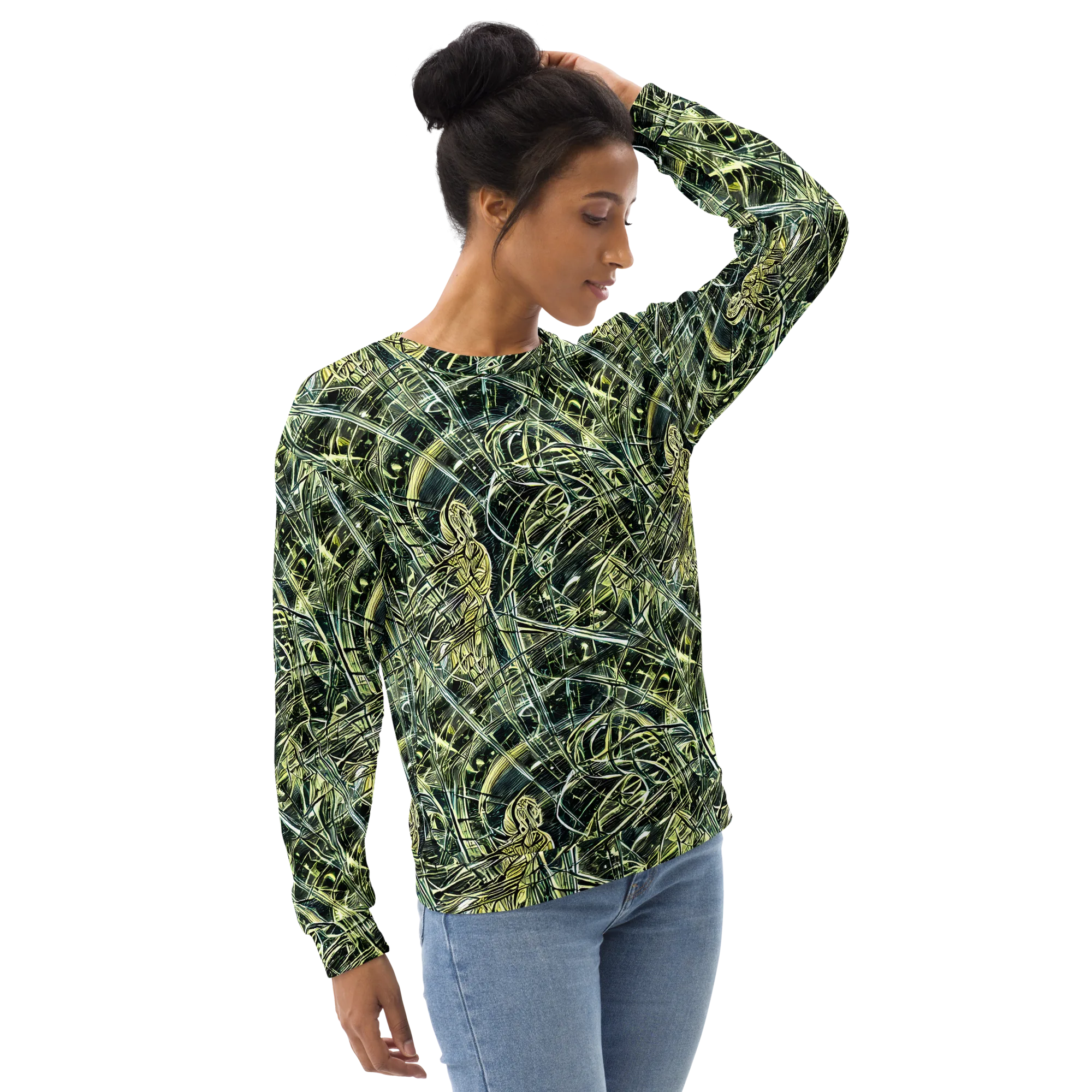 Botanical Machine on Sweatshirt — Right Front