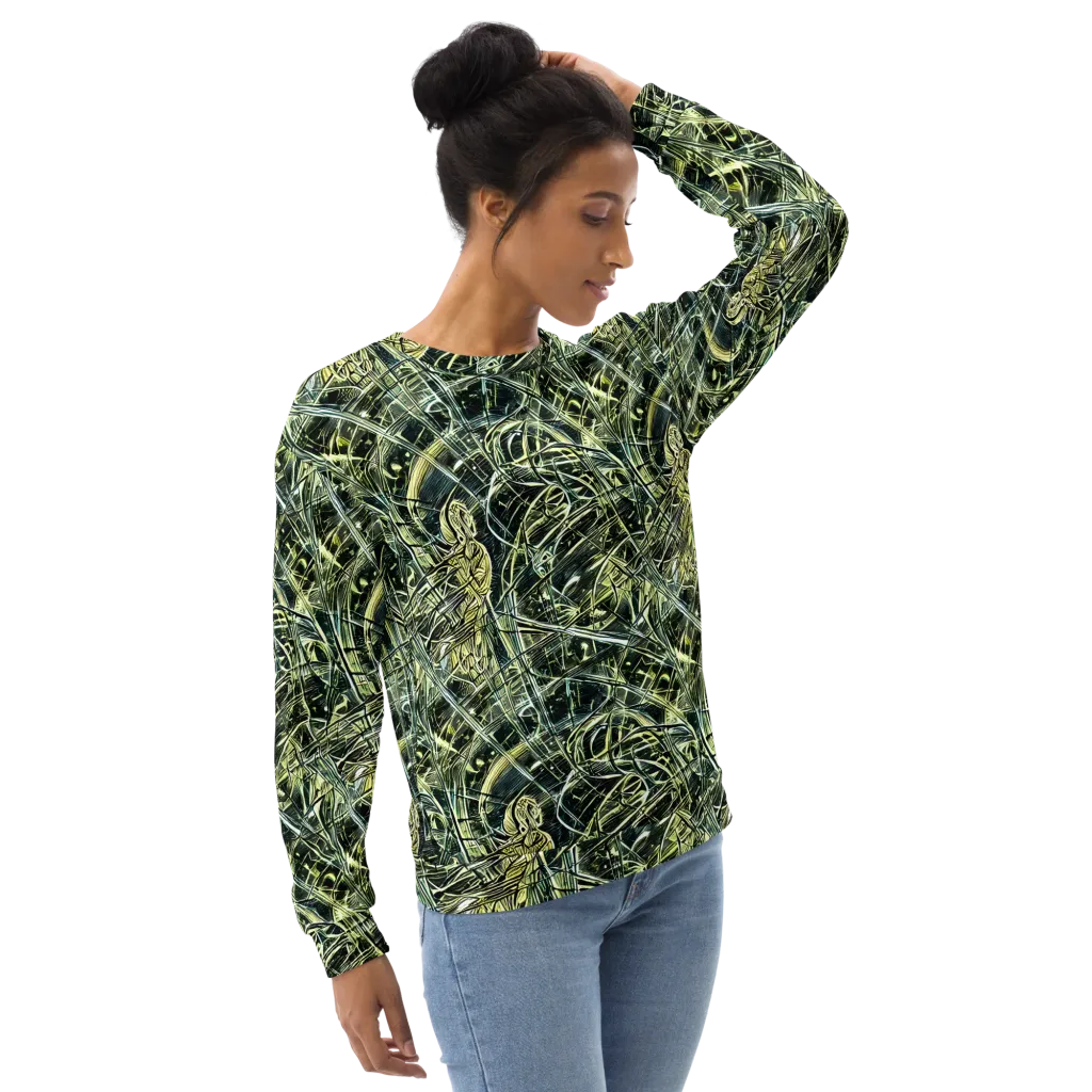 Botanical Machine on Sweatshirt — Right Front