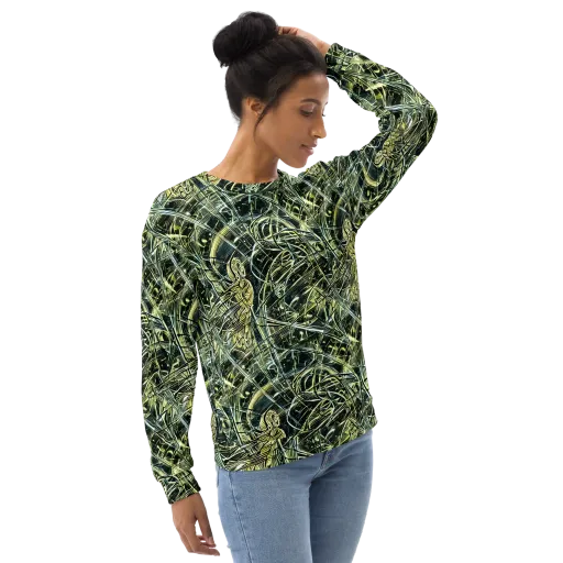 Botanical Machine on a Sweatshirt