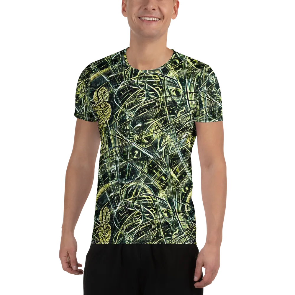 Botanical Machine on Men's Athletic T-Shirt — Front