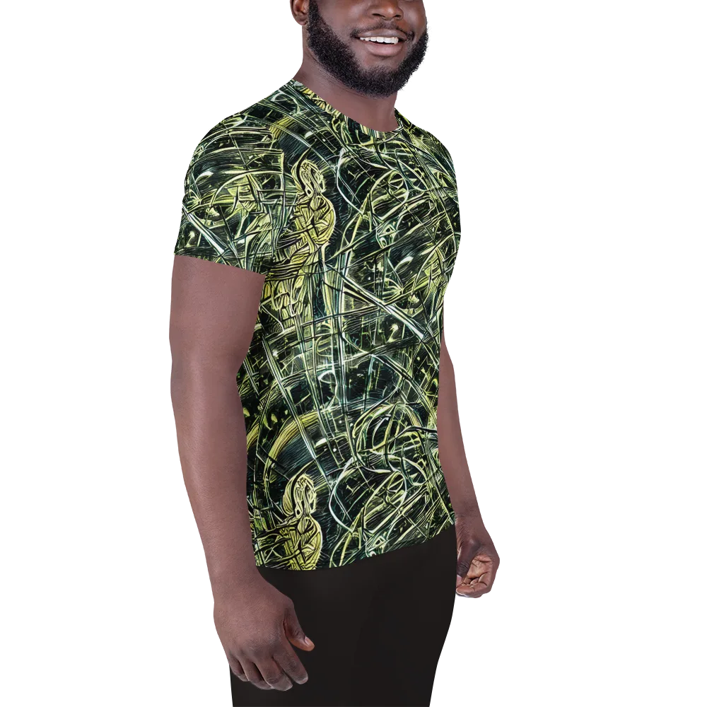 Botanical Machine on Men's Athletic T-Shirt — Right