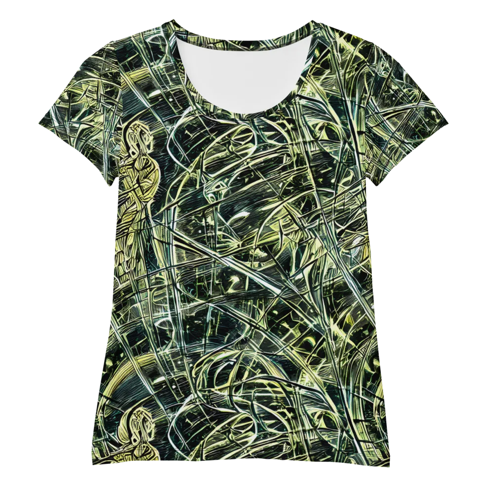 Botanical Machine on Women's Athletic T-Shirt — Front