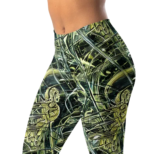 Botanical Machine on a Leggings