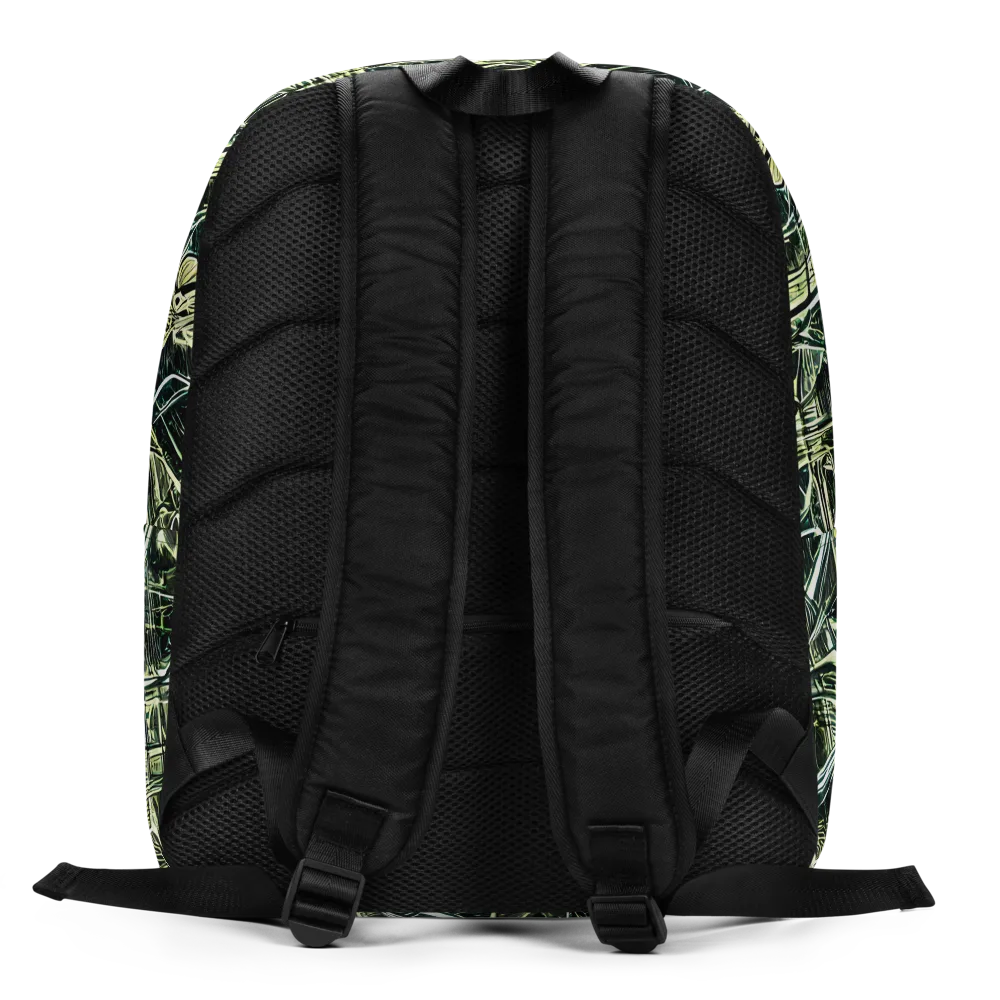 Botanical Machine on Minimalist Backpack — Back