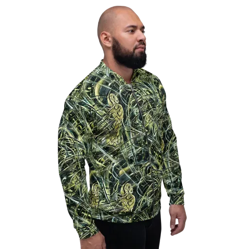 Botanical Machine on a Bomber Jacket