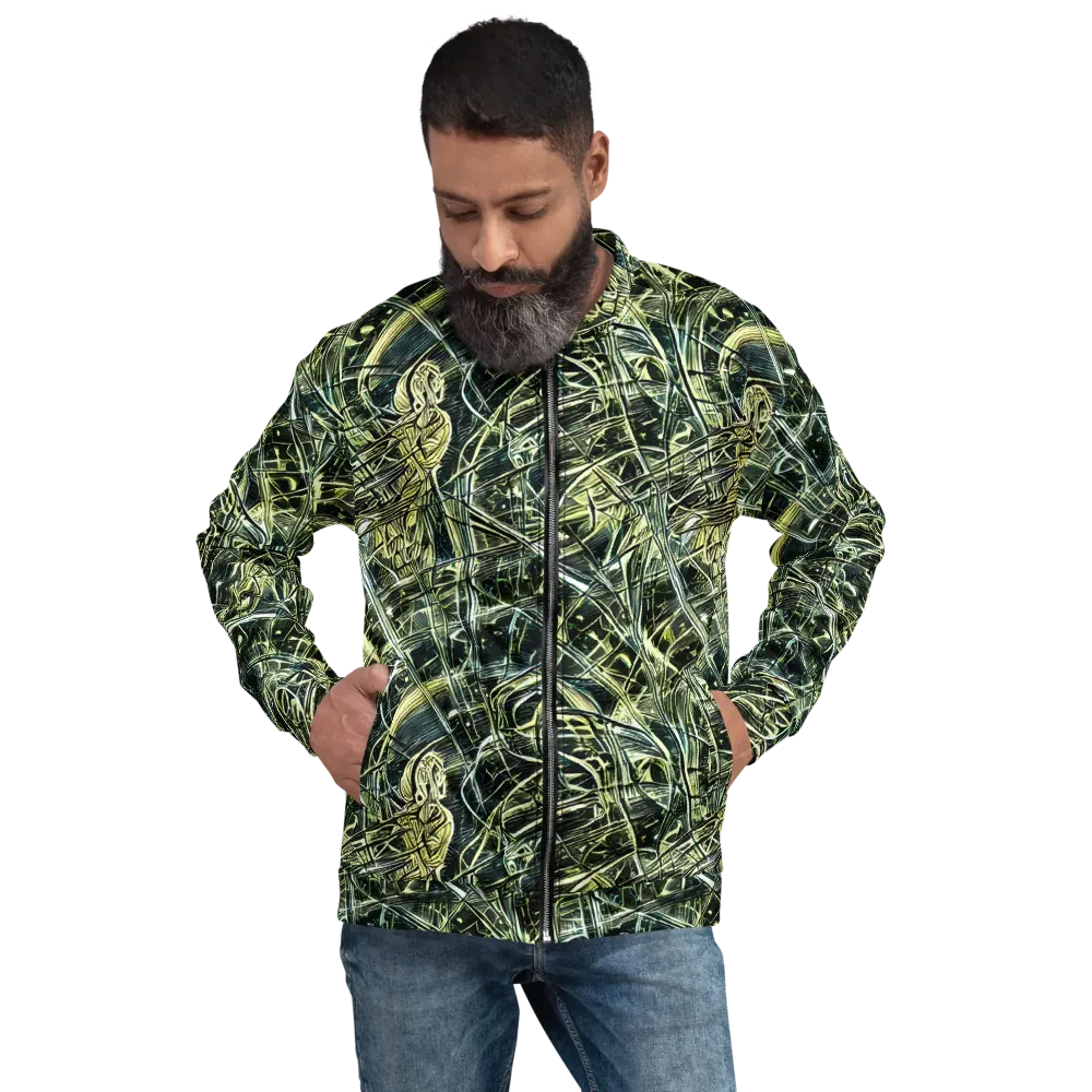 Botanical Machine on Bomber Jacket — Front