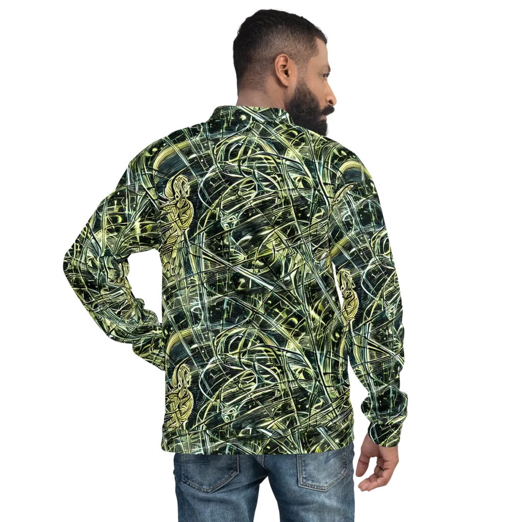 Botanical Machine on Bomber Jacket — Back