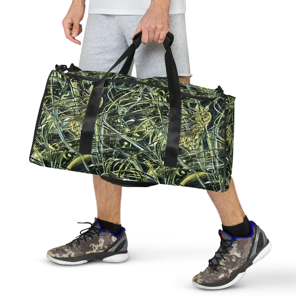 Botanical Machine on Duffle Bag — Front