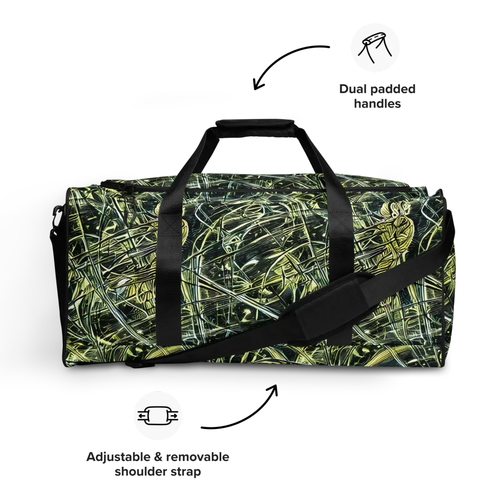 Botanical Machine on Duffle Bag — Front