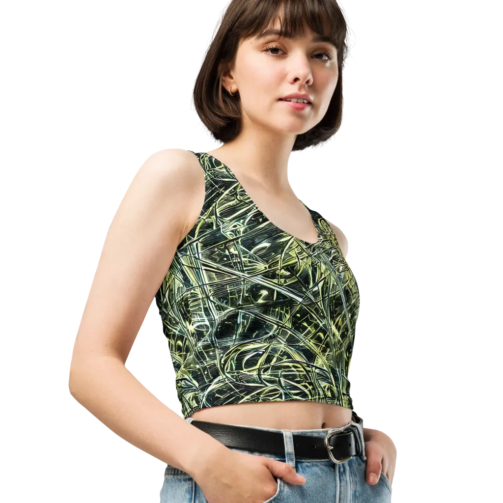 Botanical Machine on Crop Top — Right Front