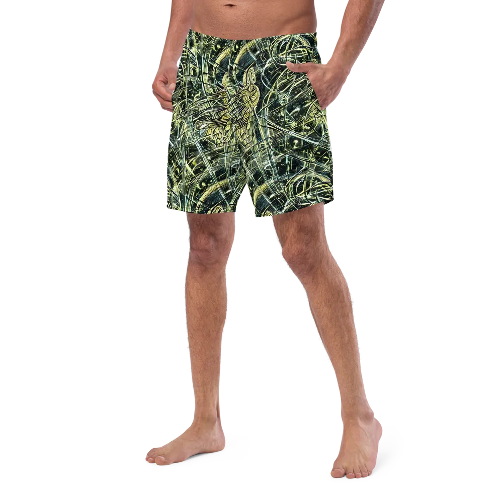 Botanical Machine on Swim Trunks — Left Front
