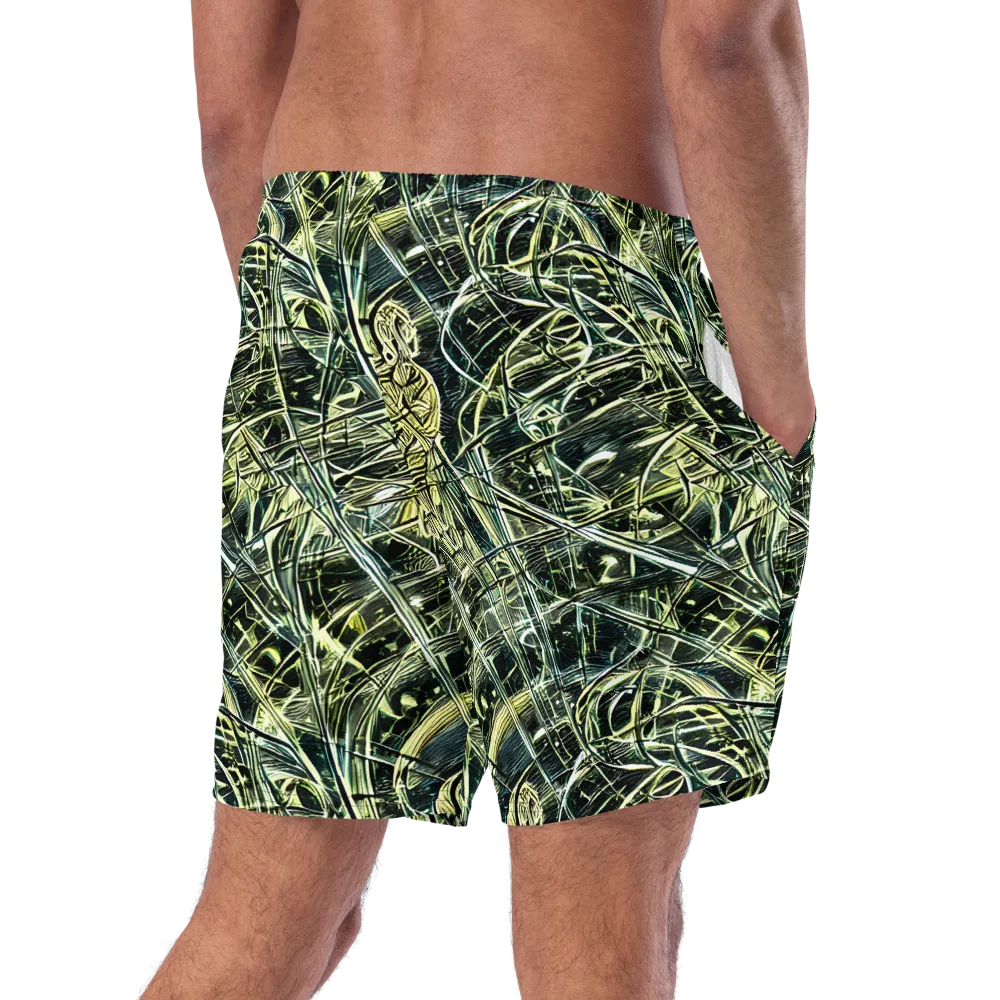 Botanical Machine on Swim Trunks — Right Back