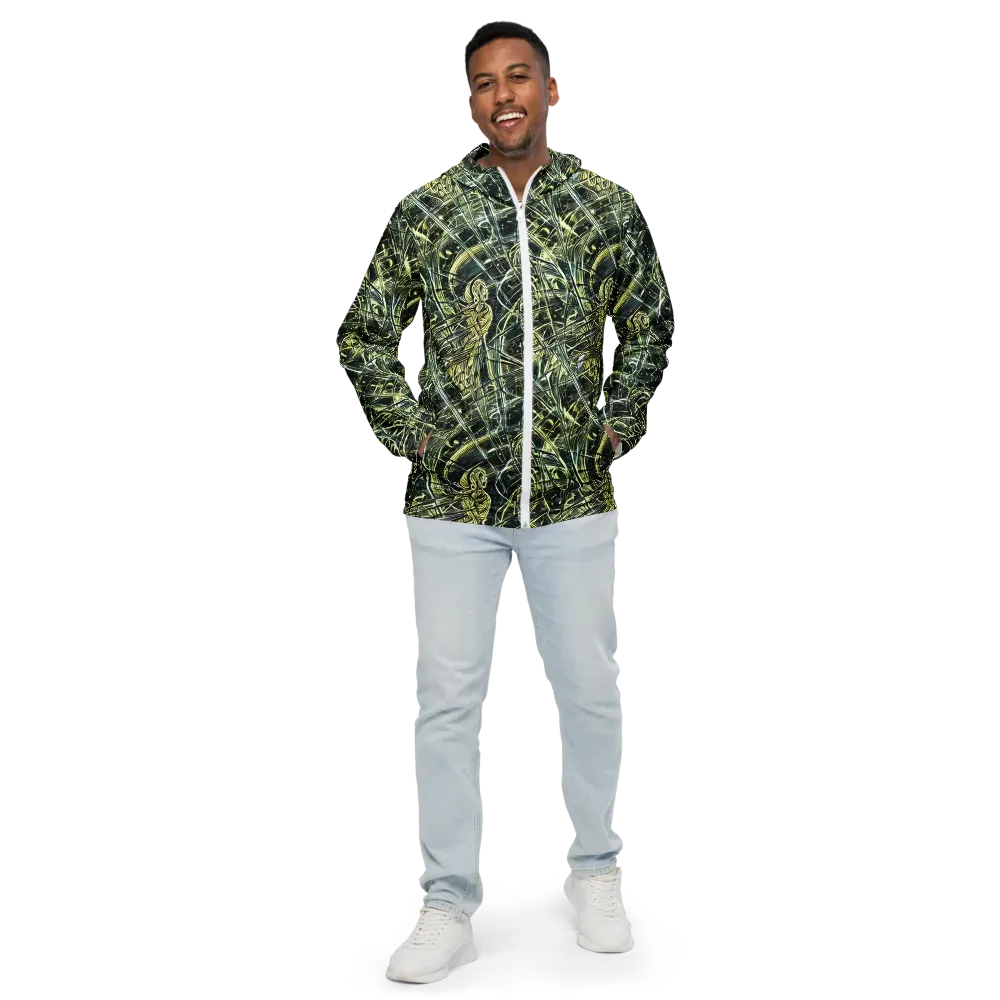 Botanical Machine on Men's Windbreaker — Front