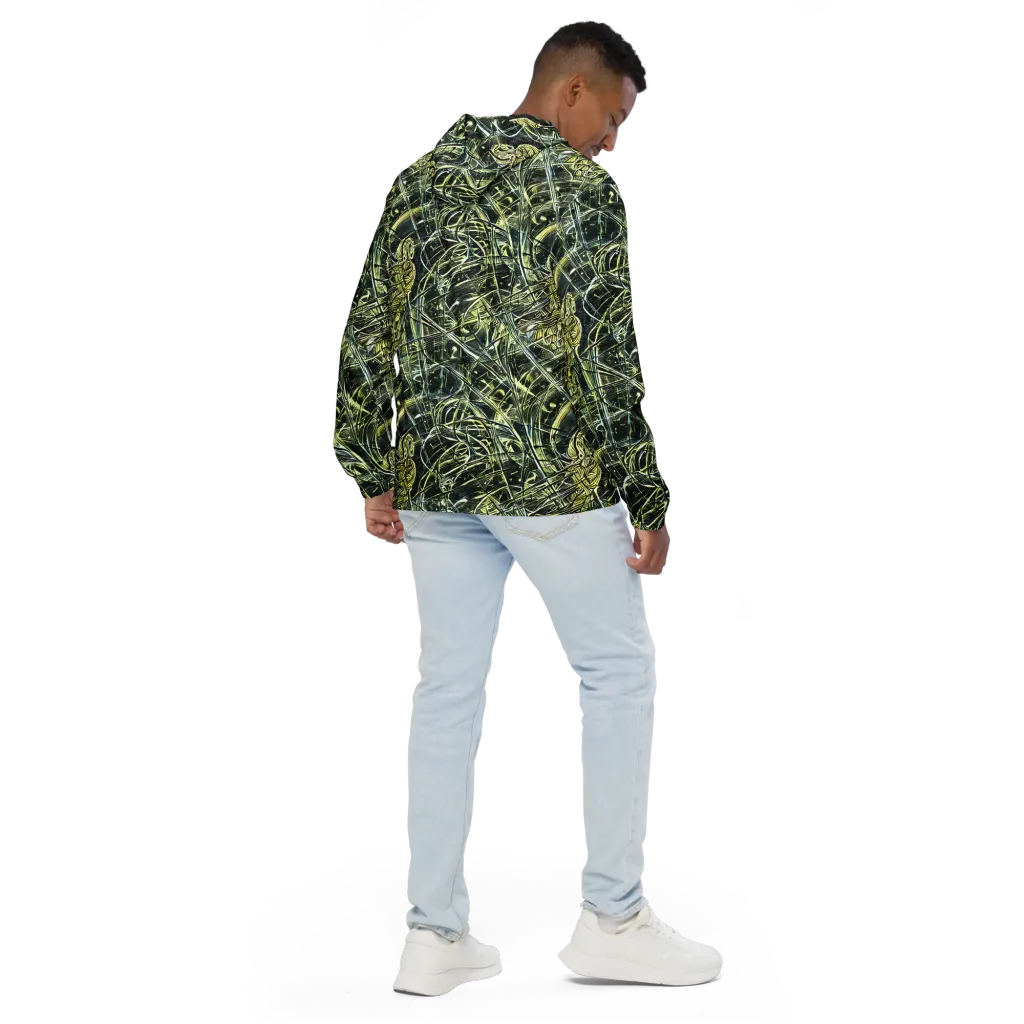 Botanical Machine on Men's Windbreaker — Back