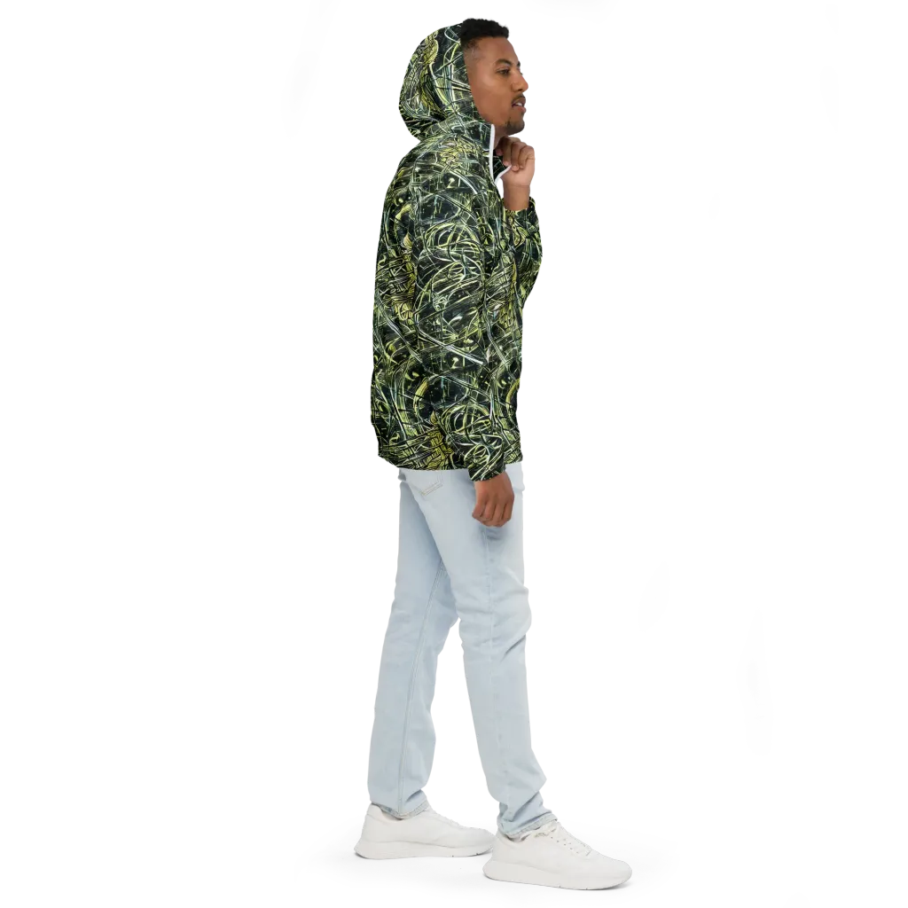 Botanical Machine on Men's Windbreaker — Right