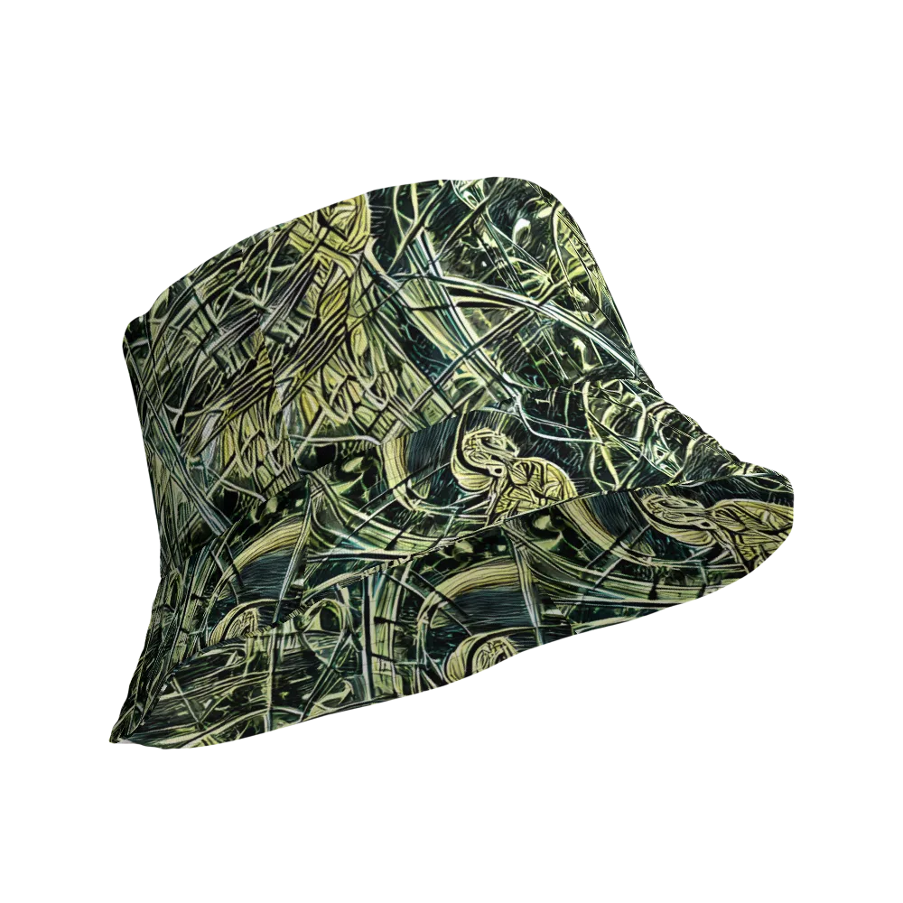 Botanical Machine on Reversible Bucket Hat — Product details Outside