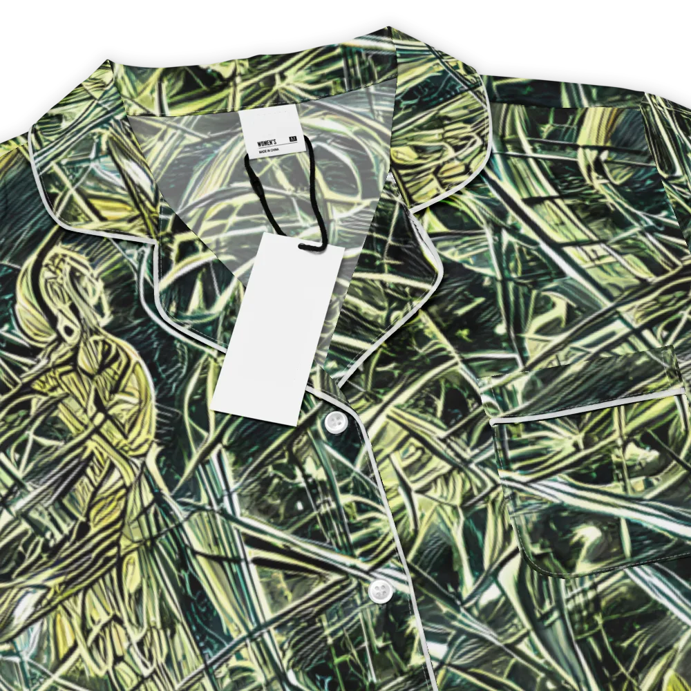 Botanical Machine on Women's Short Sleeve Pajama Top — Product details