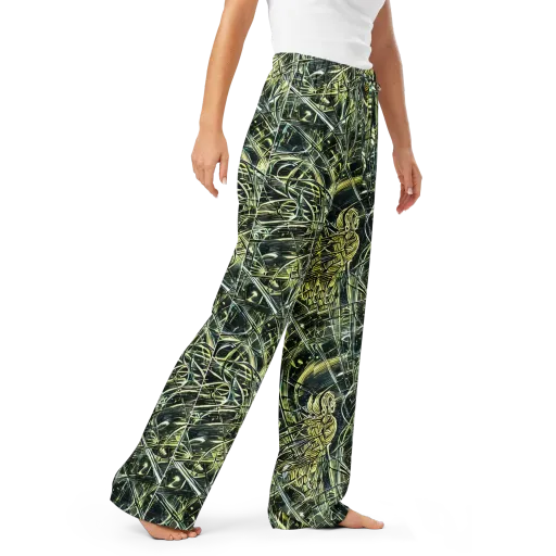 Botanical Machine on a Women's Pajama Pants