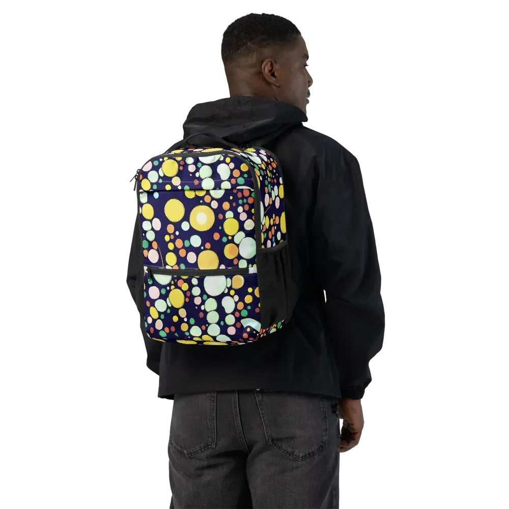Cosmic Bubble Pop on Utility Backpack — Back