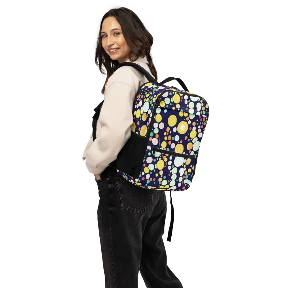 Cosmic Bubble Pop on Utility Backpack — Back