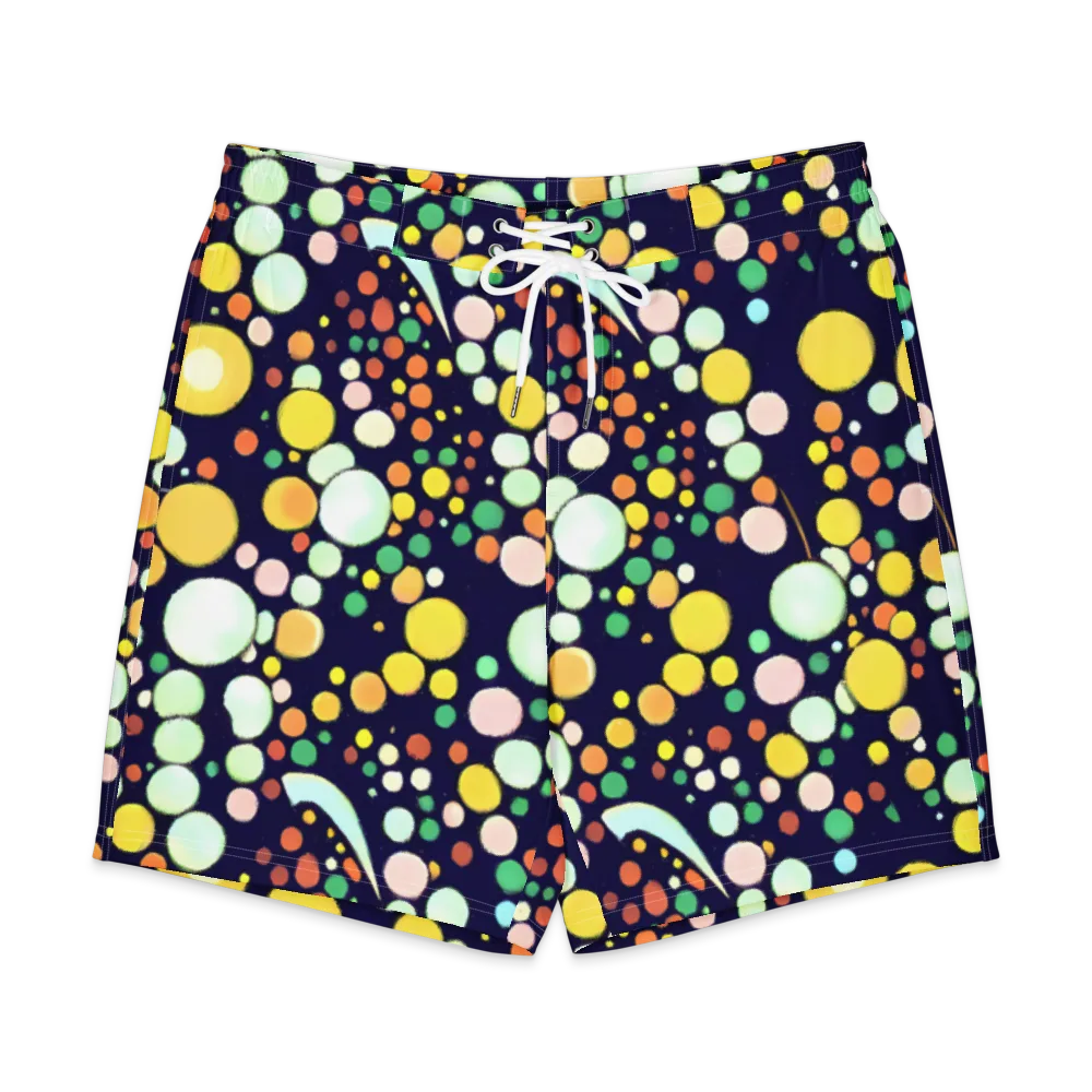 Cosmic Bubble Pop on Men's Board Shorts — Front