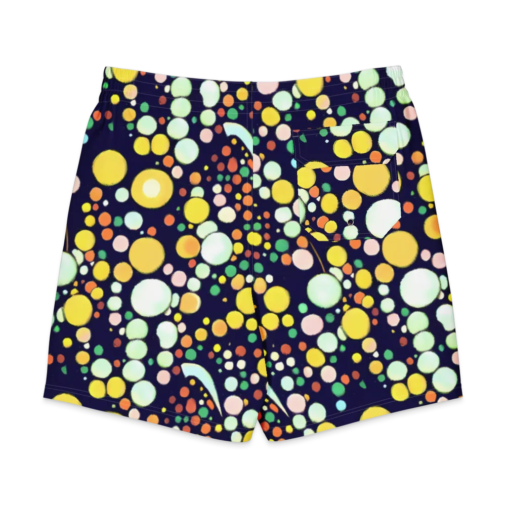 Cosmic Bubble Pop on Men's Board Shorts — Back