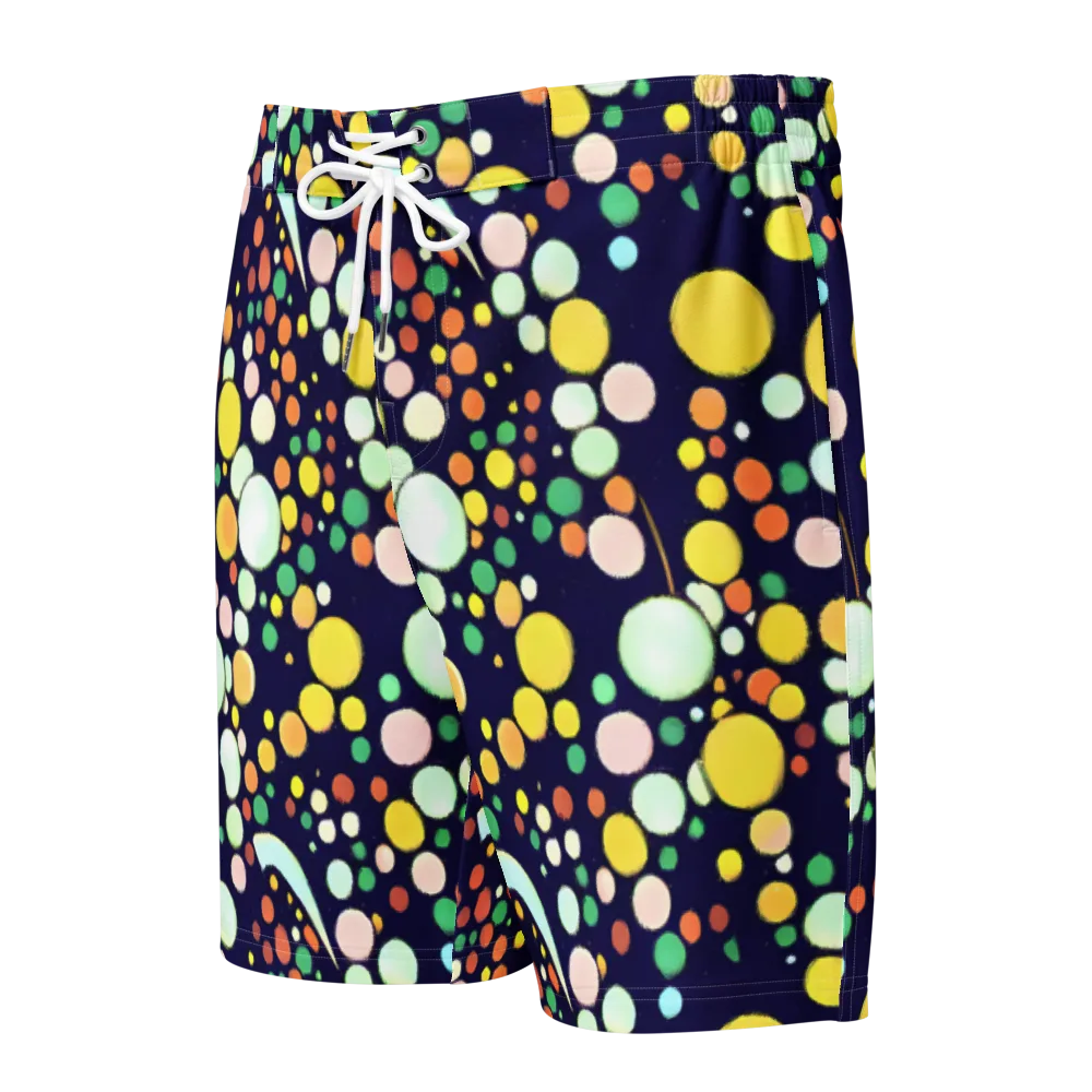 Cosmic Bubble Pop on Men's Board Shorts — Front