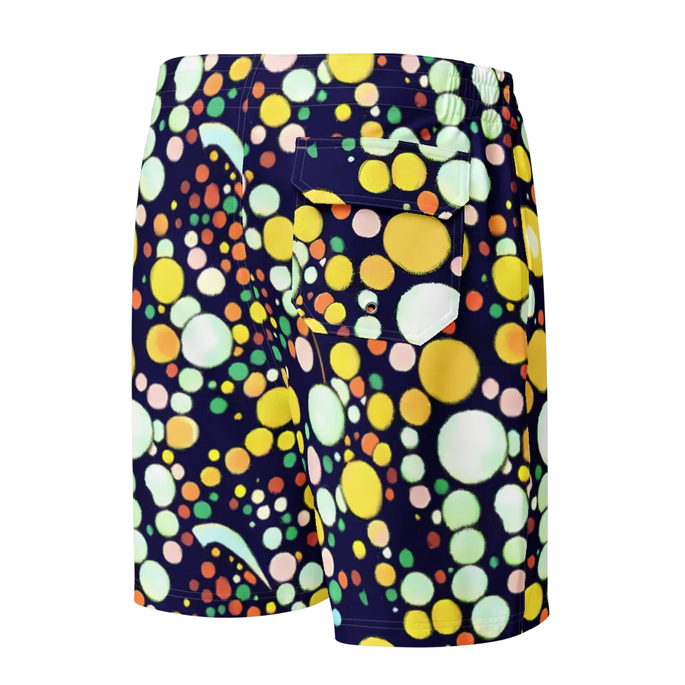 Cosmic Bubble Pop on Men's Board Shorts — Back