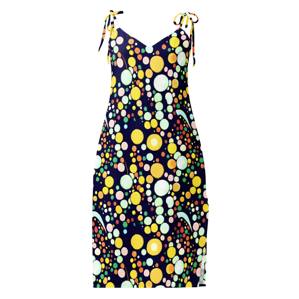 Cosmic Bubble Pop on Slip Dress — Front