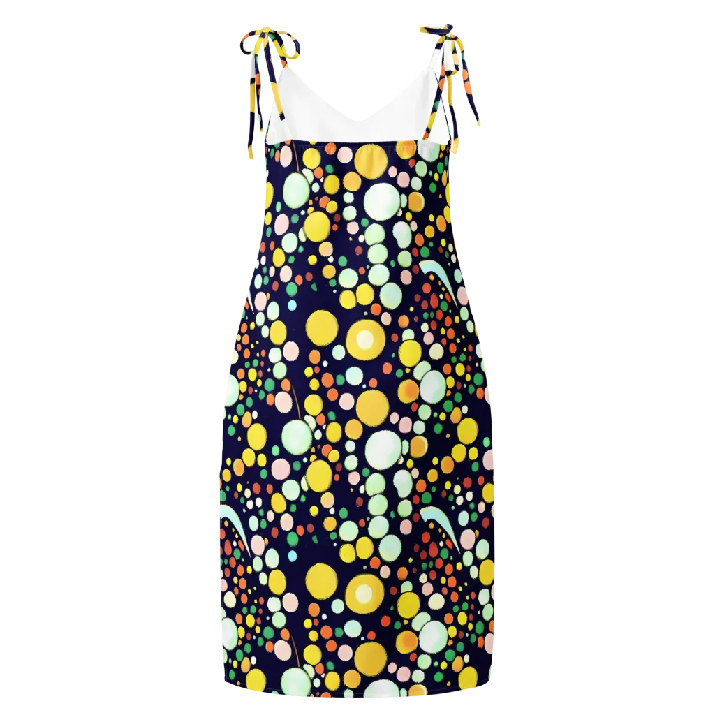 Cosmic Bubble Pop on Slip Dress — Back